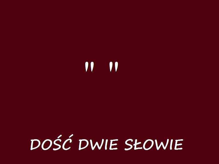 dosc dwie slowie - logo BROWN