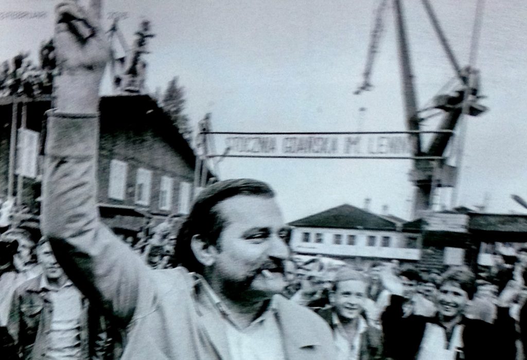 Lech Wałęsa, sierpień 1980. Zdjecie pochodzi z okladki magazynu Fokus, Dagens Nyheter http://fokus.dn.se/walesa/. Autorem jest Jacques Langevin/AP