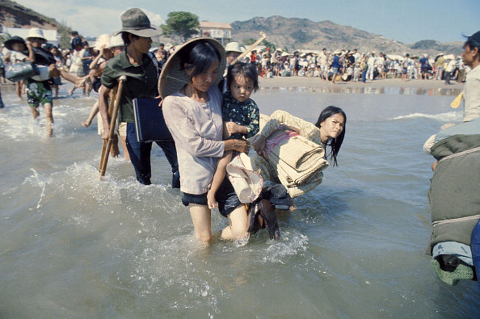 Wietnam, Saigon, 1.04. 1975. Fot. Jean-Claude LABBE/Gamma-Rapho via Getty Images, źródło Flickr https://www.flickr.com/photos/13476480@N07/15930515717