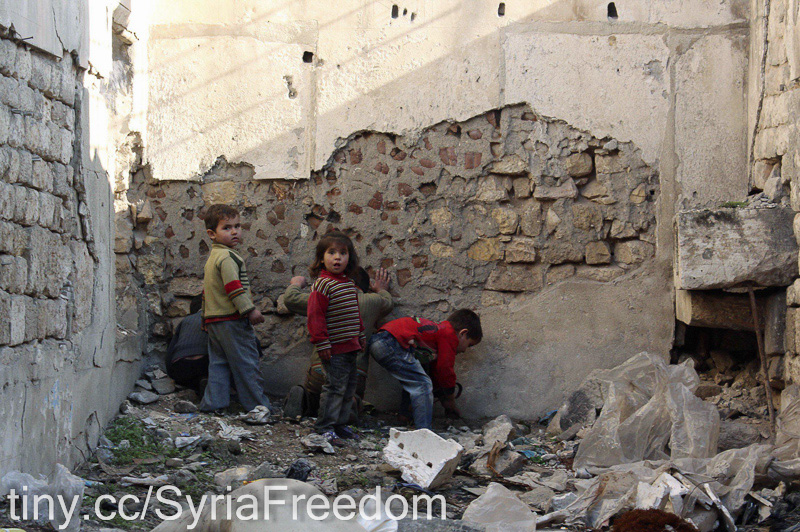 Lost childhood - Children of Aleppo, Syria, Flickr https://www.flickr.com/photos/syriafreedom/12340963003